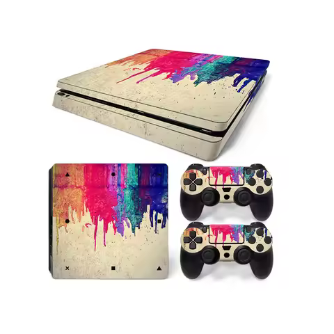 Vinyl Decal Skin Sticker For PS4 For Playstation 4 Console Set + 2 Controller Skins Stickers