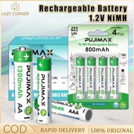 1300mAh/800mAh Rechargeable Battery AA/AAA 1.2V Ni-MH NiMH  4 Cells