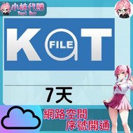 【現貨+開發票】小妹代購 免空 雲端 序號 升級碼 會員 高速下載 katfile 7天