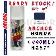 ANCHOR MOTORCYCLE SERIES H237* H237 400ML CAN SPRAY PAINT CAT SPRAY TIN HONDA METALIC BLUE BIRU 100%