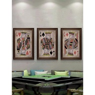 Entertainment Box Chess Room Decoration Painting Board Game Mahjong Hall Wall Creative Retro Playing