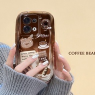 Brown 3D Coffee Bear Silicone Transparent Mobile Phone Case Full Cover Cute Cartoon Style Protective