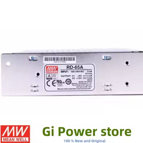 RD-65 Mean Well 65W dual output 5V 12V 24V switching power supply RD-65A RD-65B NED-50A/50B/D-60A/60