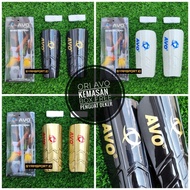 Original AVO Football Leg Brace, Exclusive BOX Packaging, Full Embossed, Shiny / Shinguard, Shin Pro