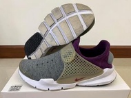 Nike sock dart tech fleece 重磅   灰紫 襪套鞋