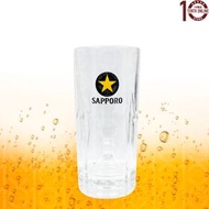 SAPPORO - 日本 Sapporo 啤酒廠 厚身玻璃 有耳啤酒杯 ( 可放冰櫃 )