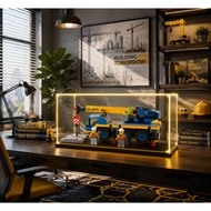 LEGO 60324 Mobile Crane Display Case | Acrylic LED Lights Dustproof Clear Showcase