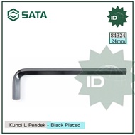 Short L Key 24 mm 84324 Black Plated Hex Key 24 mm Sata Tools