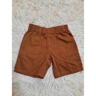 Short pants kids boy color brown