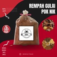 REMPAH GULAI AYAM DAN DAGING POK NIK KELANTAN 3KG/REMPAH KARI/REMPAH KELANTAN (HARGA BORONG)