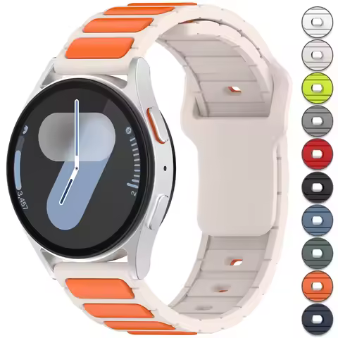 20mm 22mm silicone Band for Samsung Galaxy Watch 7 FE 6 5 4 for Huawei GT5 GT4 3 GT2 pro bracelet fo