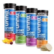 Nuun Sport + Caffeine Electrolyte Tablets for Proactive Hydration, Mixed Flavor Box, 4 Pack (40 Serv