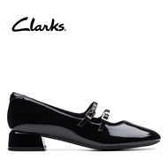 Clarks Womens Daiss30 Shine Mary Jane Shoes - Black Pat