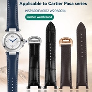 Suitable for Cartier Pasha WGPA0019 0014 0013 Notch Genuine Leather Watch Strap Men Women Stainless 
