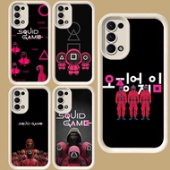 R40 Squid Game Casing for OPPO A94 A74 Reno 5 A92 A16 A16s A54S A95 A72 4 A55 A52 6 5G White