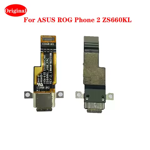 Original For ASUS ROG Phone 2 ZS660KL Type-C USB Charging Port Dock Board Connector Flex Cable Repla