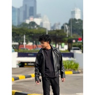 Intel Vintage Pu Leather Boxy Jacket Boxy Jacket Vintage Jacket