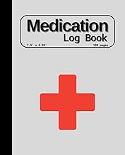 Medication Log Book: A5 (7.5'x9.25') Simple & Undated Medicine Administration Record Log Book for Da