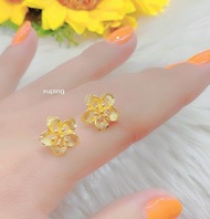 [ Bảo hành 03 tháng ] Đôi bông tai cưới bông tai nữ mạ vàng 24K 02.170521 - Mang đi c