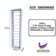 HIN PRE ORDER Customize Metal Window Frame EG 0.8mm x 130mm x 42mm / Frame Tingkap Nako