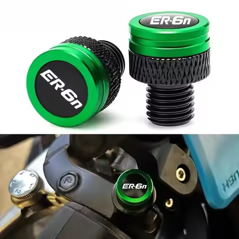 For Kawasaki ER-6N ER6N ER 6N Special Motorcycle CNC Rearview Side Mirror Hole Cap Plug Accessories
