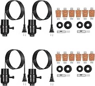 ACBungji 4 Sets Bottle Lamp Kit for Liquor Bottle, DIY Wine Bottle Lamp Kit to Do It Yourself, Inclu