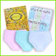 ✿ SOEN SMP Semi Panty EMB Emroidery Assorted Color Underwear Plain Womenswear Women Lady Size S-2XL