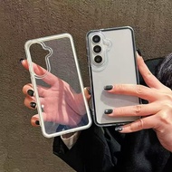 Frame Transparent Two-in-One Suitable for Samsung S26Ultra Soft Shell S25Ultra Simple A73-A71 Phone 