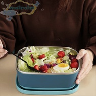 MALCOLM Fresh-Keeping Box, Sealed Visible Lid Stainless Steel Lunchbox, Fall-resistant Leakproof Lar