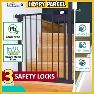 ❧◘◇[3 Safety Lock] [Hushbee] Auto Close Baby Safety Gate Pagar Baby Safety Baby Gate Baby Fence Child Safety Gate Pet Ga