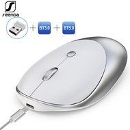 SeenDa Bluetooth 5.0/3.0 Wireless Mouse Three Mode Bluetooth USB Wireless Mouse Silent Mice for Laptop Mac Rechargeable Mouse r