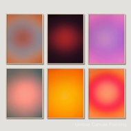 Gradient Aura Wall Art Print Affirmation Poster Gradient Artwork Canvas Painting Aesthetics Wall Art
