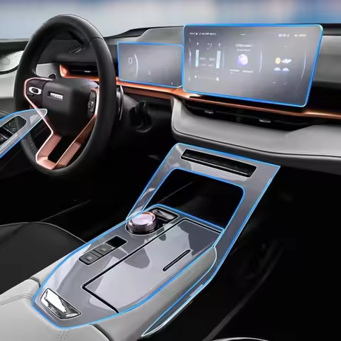 Car Interior Center Console Media Dashboard Navigation TPU Protector Film For Haval H6 3th 2021-2023