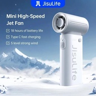 JISULIFE Life 9 Portable Fan Rechargeable 5000mAh Mini Fan With 1-100 Speeds LED Display ●Battery ca