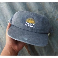 Rvca Gray Brand Cap Vintage Hat