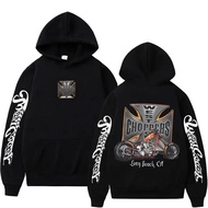 [Ready Stock ]West Coast Chopper Logo Graphic Hoodie Male Vintage Streetwear Men /Women Long Sleeve 