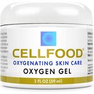 Cellfood Oxygen Gel, 2 fl oz - Nutrient Rich - Provides Moisture &amp; Protection, Decreases Appearance of Fine Lines - Aloe Vera, Lavender Blossom Cellfood &amp; Glycerine Hypoallergenic