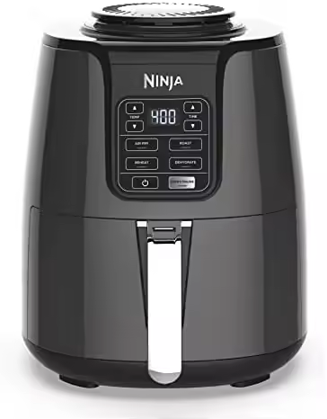 Ninja AF101 4QT Air Fryer - 4-in-1 Roast, Crisp, Reheat, Dehydrate - 1550W Grey