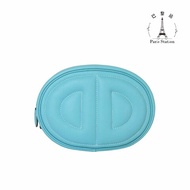 【巴黎站二手名牌專賣店】＊現貨＊HERMES 愛馬仕 真品＊Y刻In the Loop豬鼻子蒂芬尼藍小牛皮銀釦橢圓胸包 腰包
