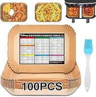 Air Fryer Liners, 100PCS Air Fryer Parchment Paper, 8.7inch Disposable Paper Liners for Ninja Dual A