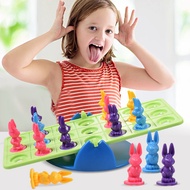 ของเล่นสำหรับเด็กกระดานหกแบบกระต่ายสมดุลของเล่นเกมสร้างความสมดุลเพื่อการพักผ่อนขนาดเล็ก