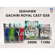 4077 SEAHAWK GACHIRI ROYAL CAST GX8 110M BRAID LINE X8 SULAM TALI BENANG PANCING