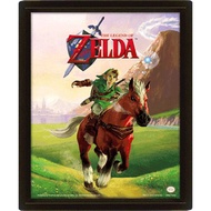 【任天堂】薩爾達傳說:時之笛遊戲封面3D海報
