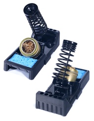 ฐานวางด้ามหัวแร้ง + ยางสน + ฝอยขัดปลายหัวแร้ง (ด้าม T12)