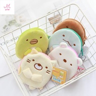 GTTR Soft Mini Plush Toy Corner Creatures Headset Bag Wallet Hang Pendant Zipper Coin Wallet Sumikko Gurashi Plush Purse Key Wallets USB Cable Bag