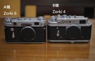 【售】品相不錯Zorki-4 Zorki-6 俄國單眼疊影50mm F3.5 L39縮頭 or Jupiter-8 50