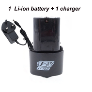 Rechargable Lithium Battery for Cordless Drill 12V Li-Ion LADDERMAN LI12V BATTERY 1.5AH