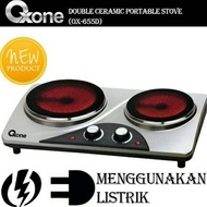 Kompor Listrik Oxone Double Stove / 2 Tungku Ceramic Ox 655D