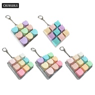 [CHiWANJi] Keyboard Toy, Stress Reliever Toy, 9-key Keychain, Mechanical Keyboard
