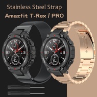 Metal Stainless Steel Strap for Amazfit T-Rex Pro Wristband Milanese Loop Magnetic Watchband for Amazfit T Rex Watch Band Bracelet Accessories